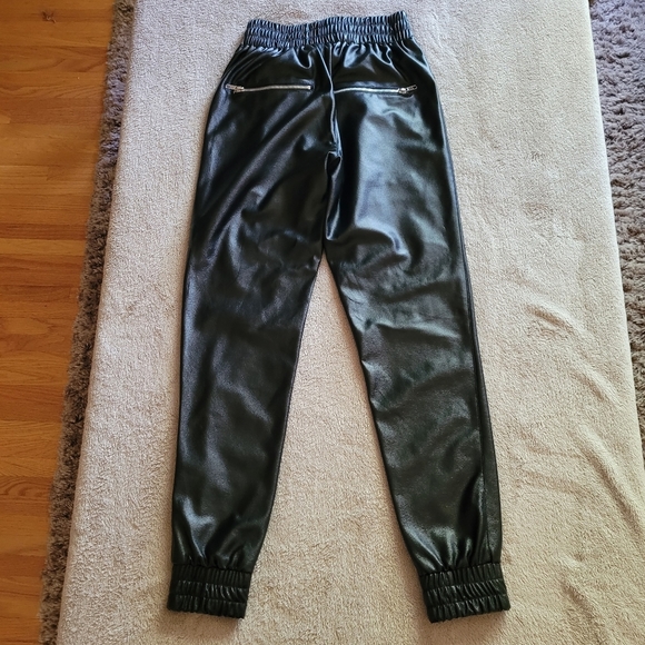 Meshki Dahia faux leather joggers size XS - Picture 4 of 9